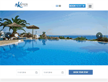 Tablet Screenshot of kavos-naxos.com